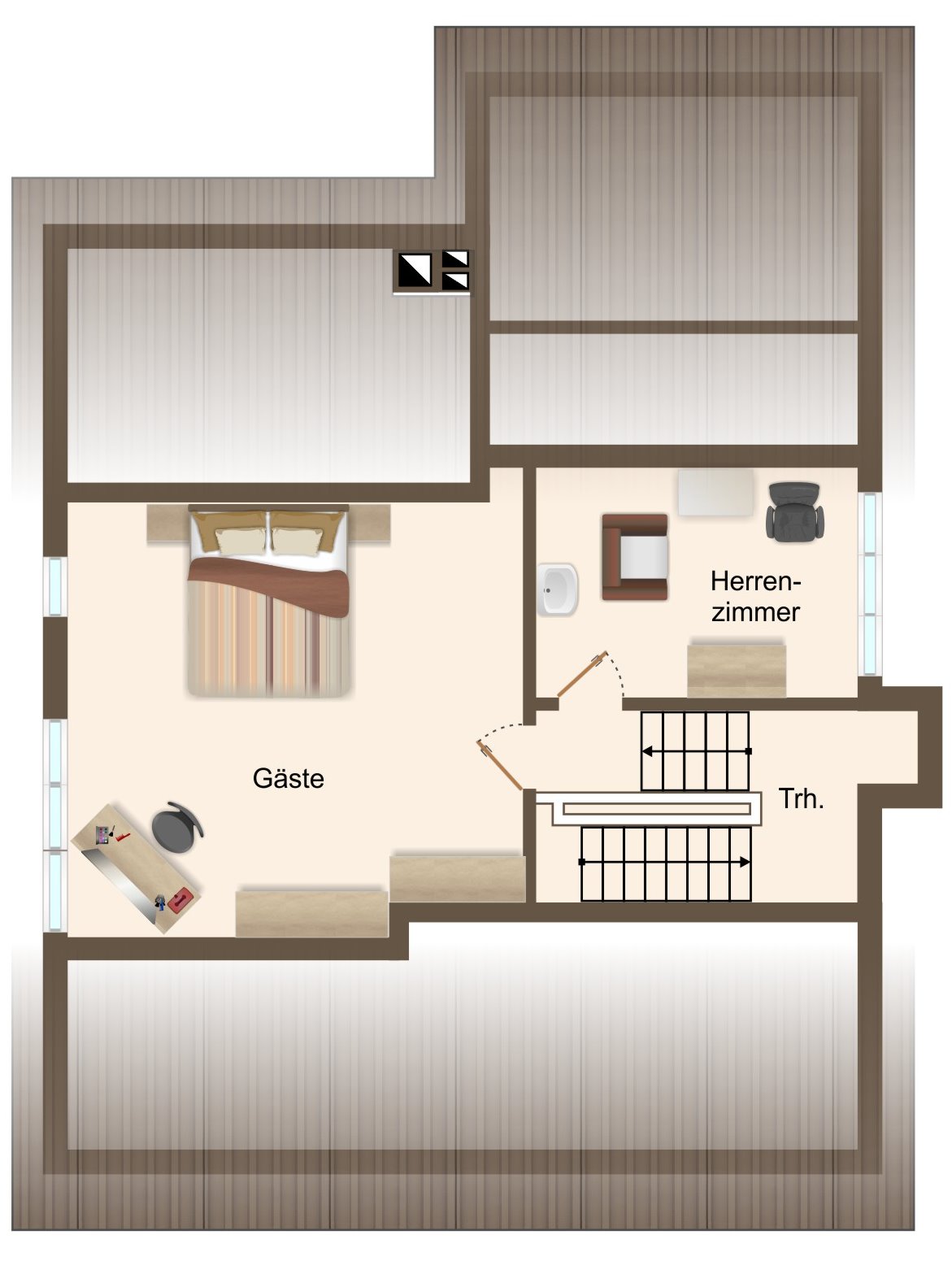 Grundriss Spitzboden