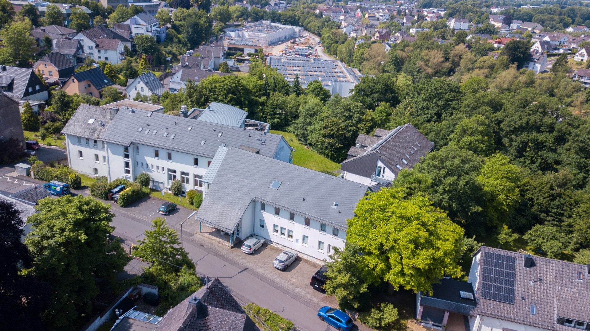 Luftaufnahme Straßenseite