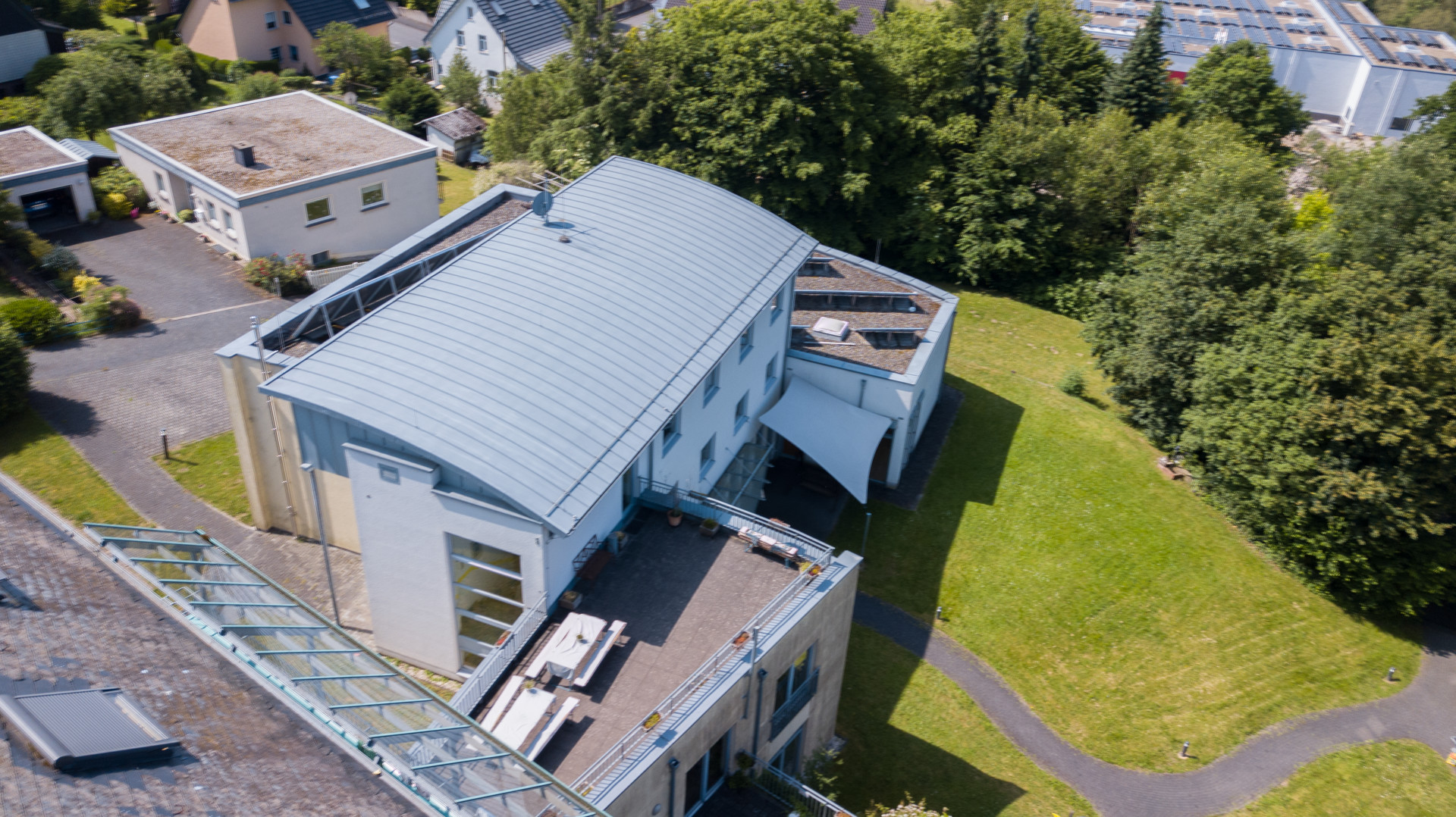 Luftaufnahme Seitenansicht