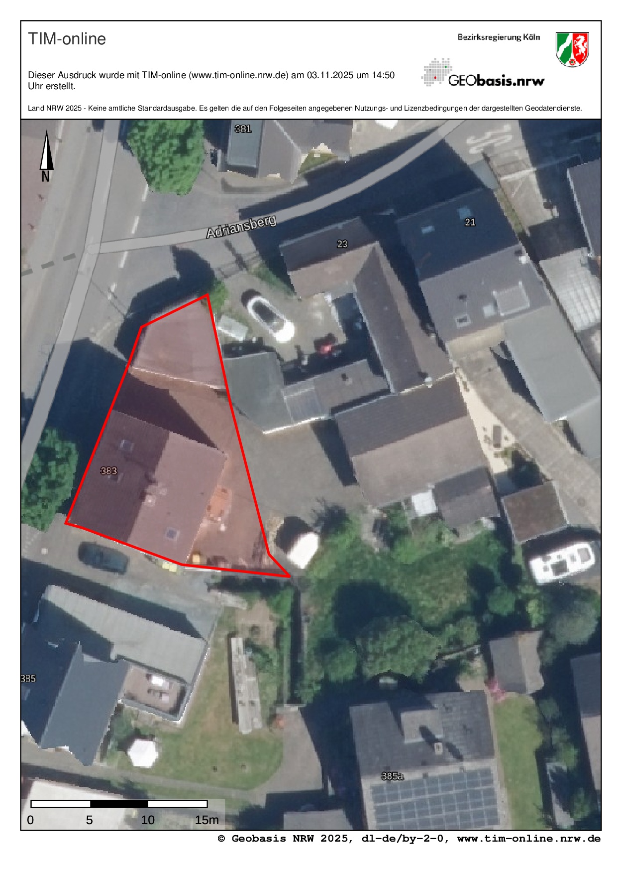 Grundstücksgrenze eingezeichnet 2