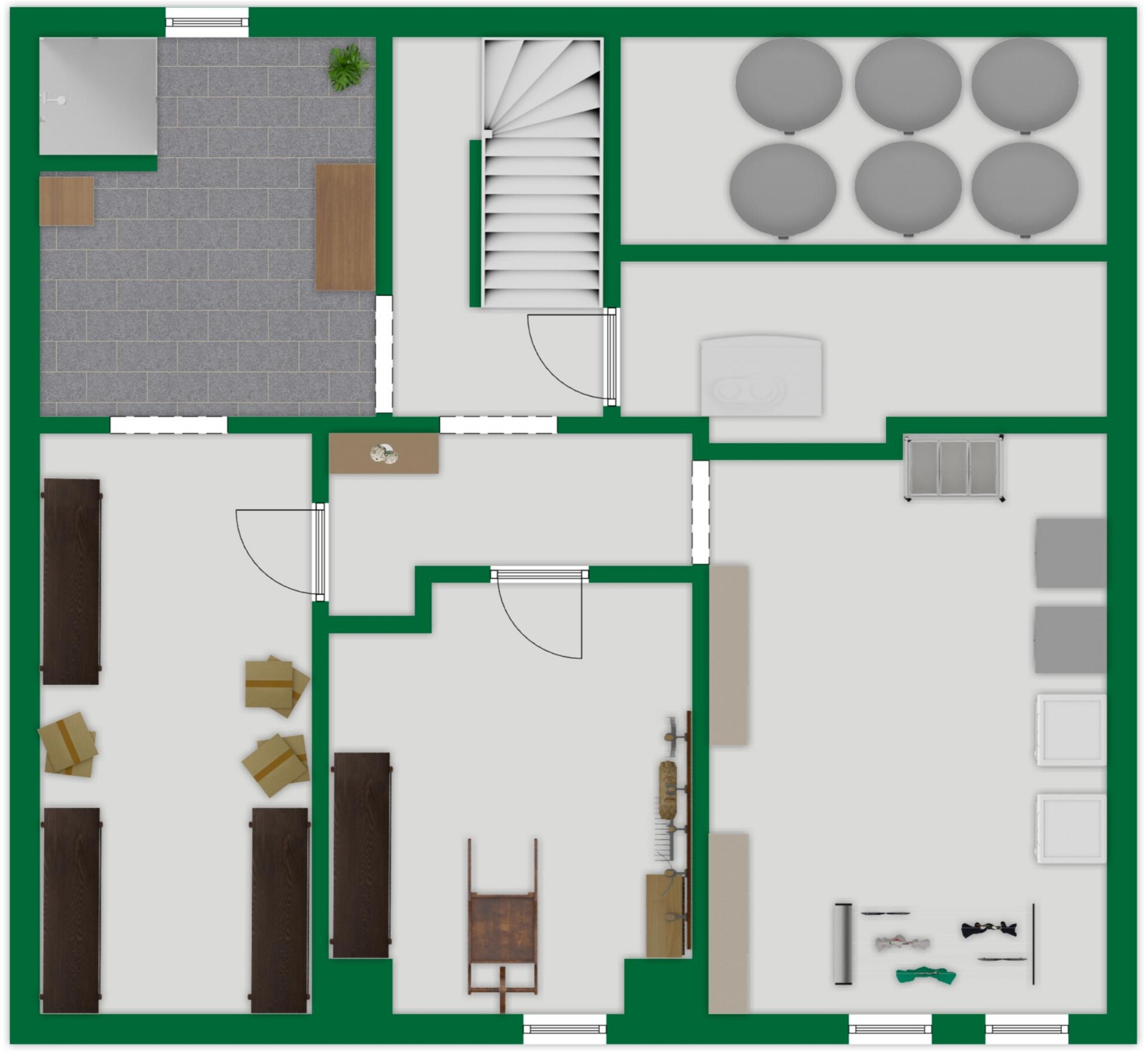 Grundriss-Skizze Keller
