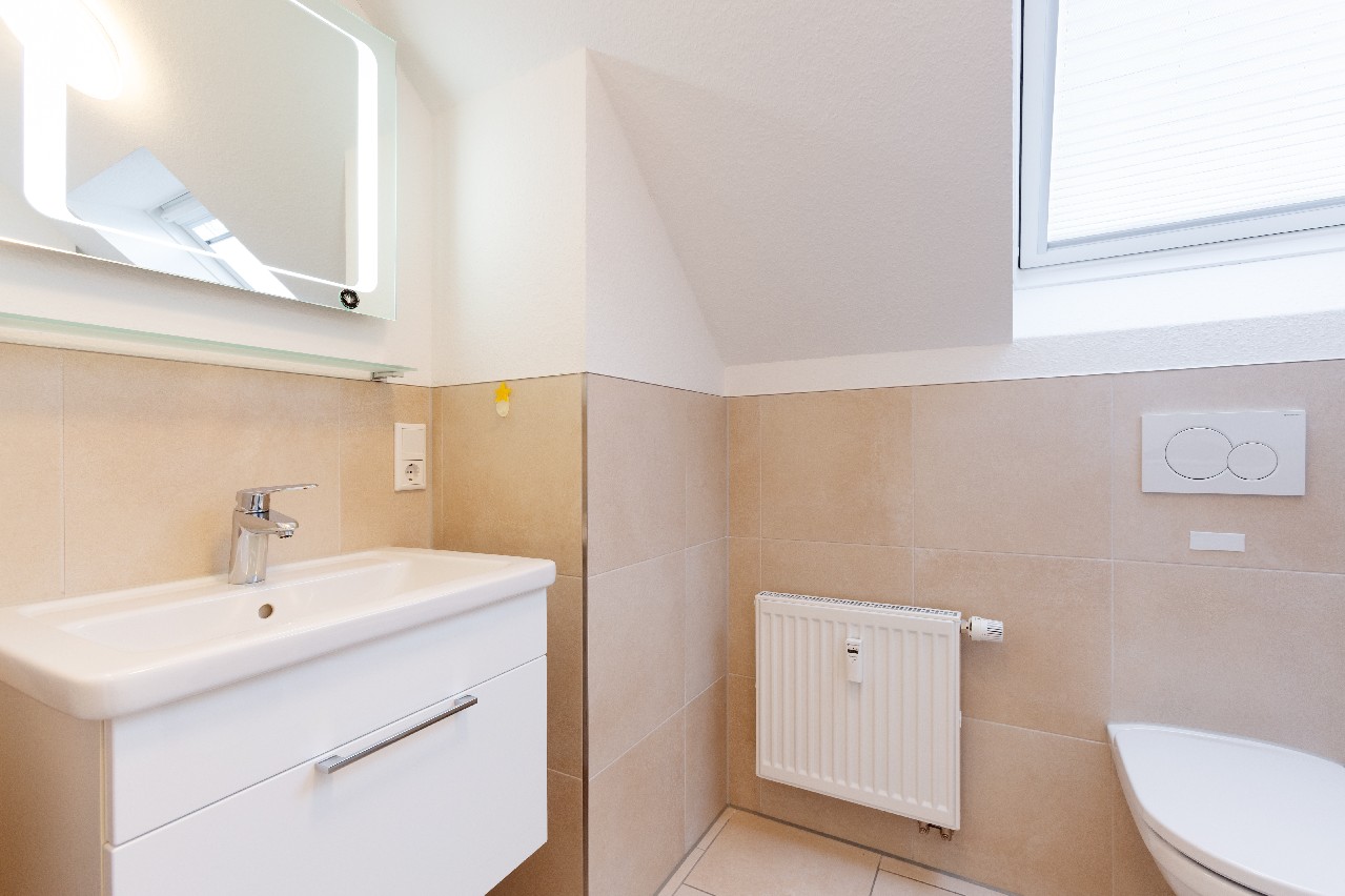 Badbereich im Dachgeschoss