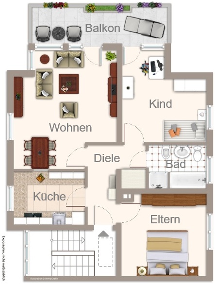 Grundriss Obergeschoss