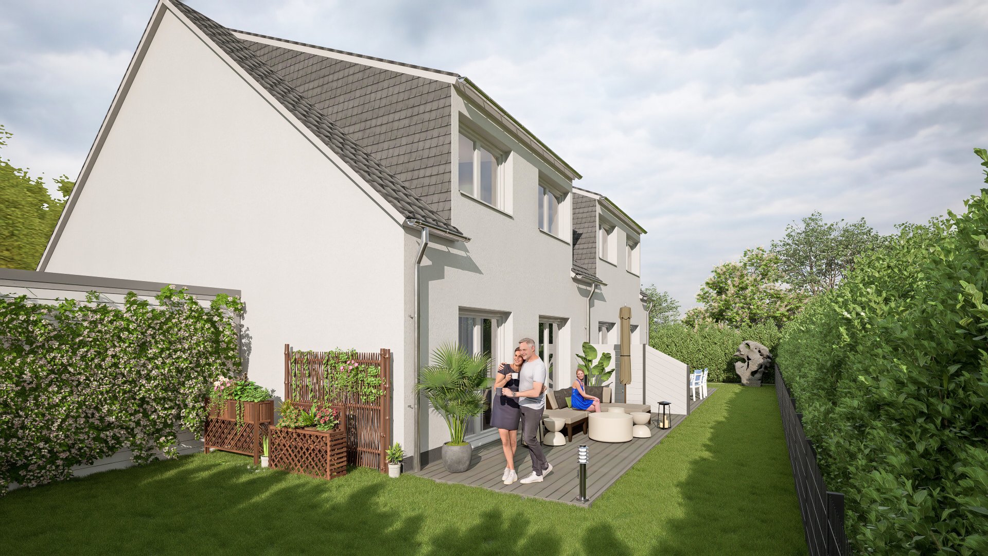 Ansicht Garten (Visualisierung)