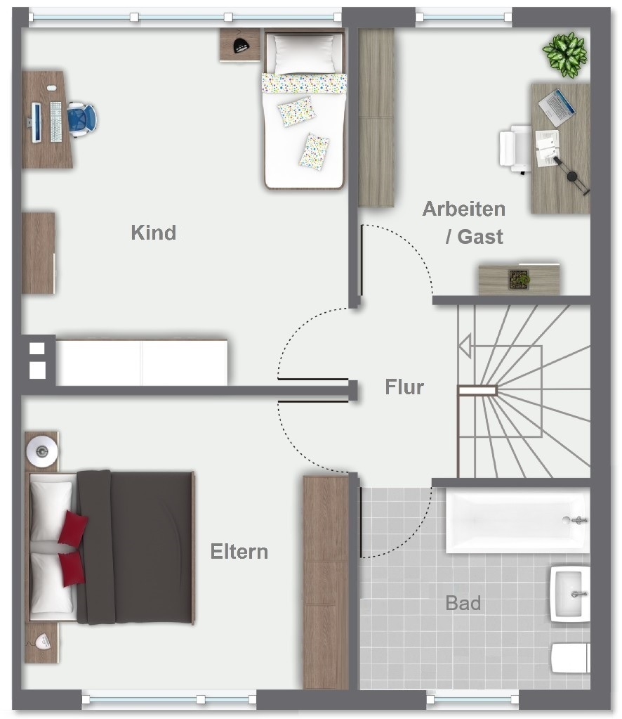 Grundriss Obergeschoss