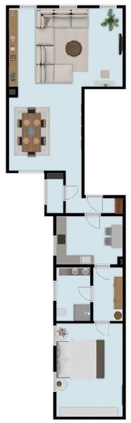 GROßZÜGIGE 2-ZIMMER WOHNUNG IN KREFELDER INNENSTADT ZU MIETEN! - Foto 1