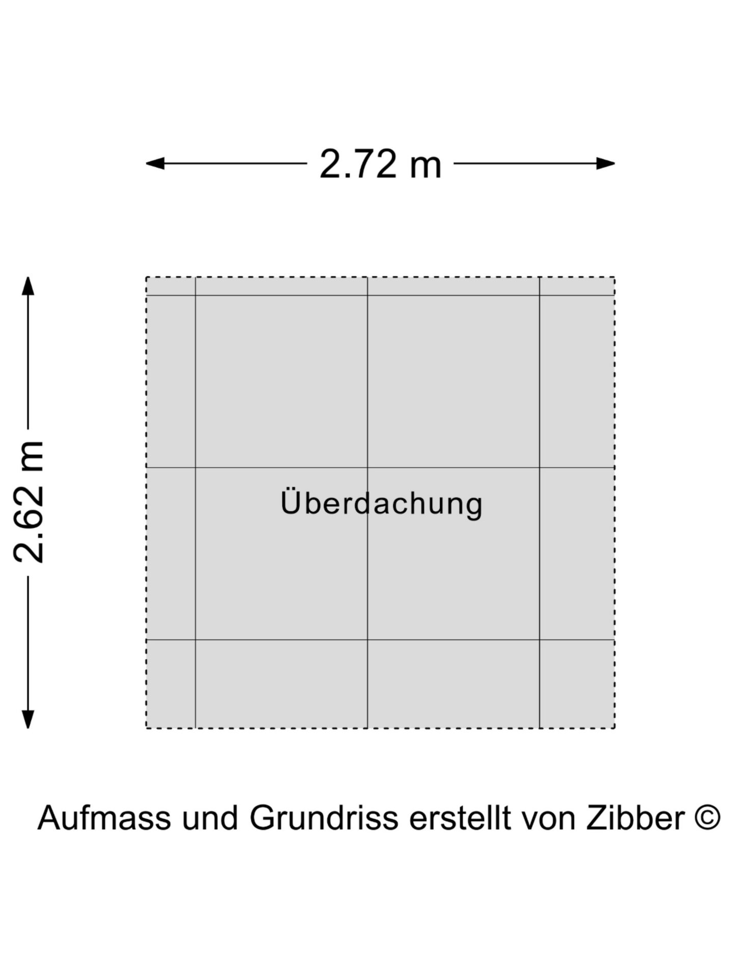 Grundriss Überdachung
