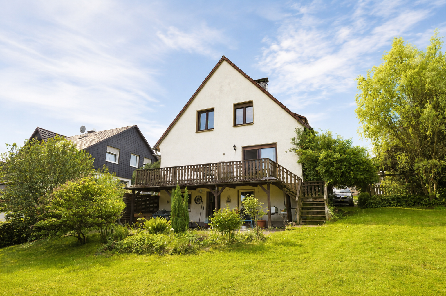 Hausrückseite