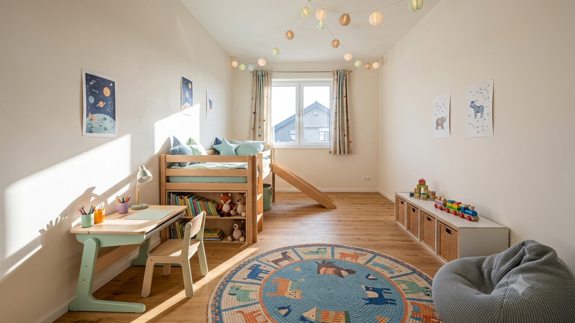 Kinderzimmer KI generiert