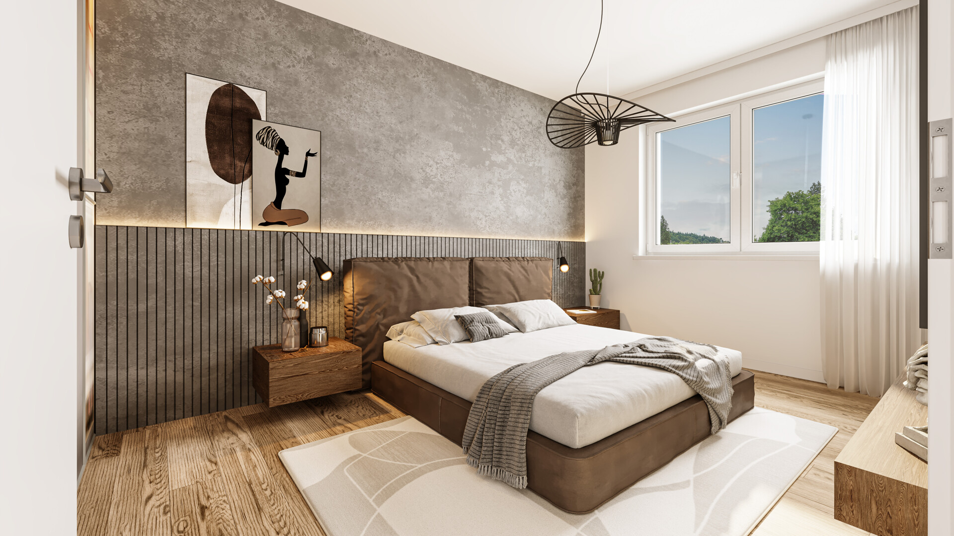 Schlafzimmer KI generiert