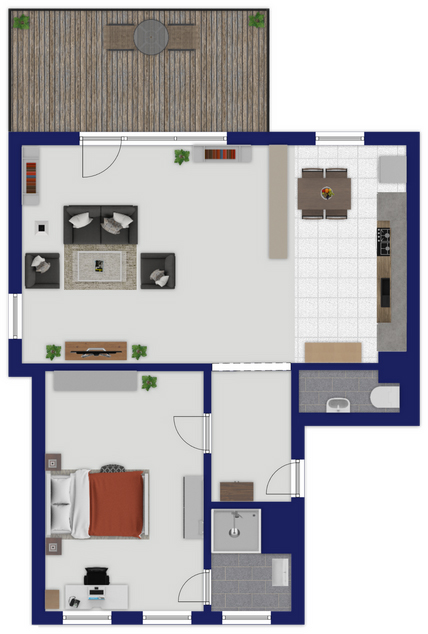 Charmante 2-Zimmer-Wohnung mit Terrasse, OHNE STELLPLATZ! - Foto 1