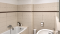 Badezimmer mit Wanne und Dusche