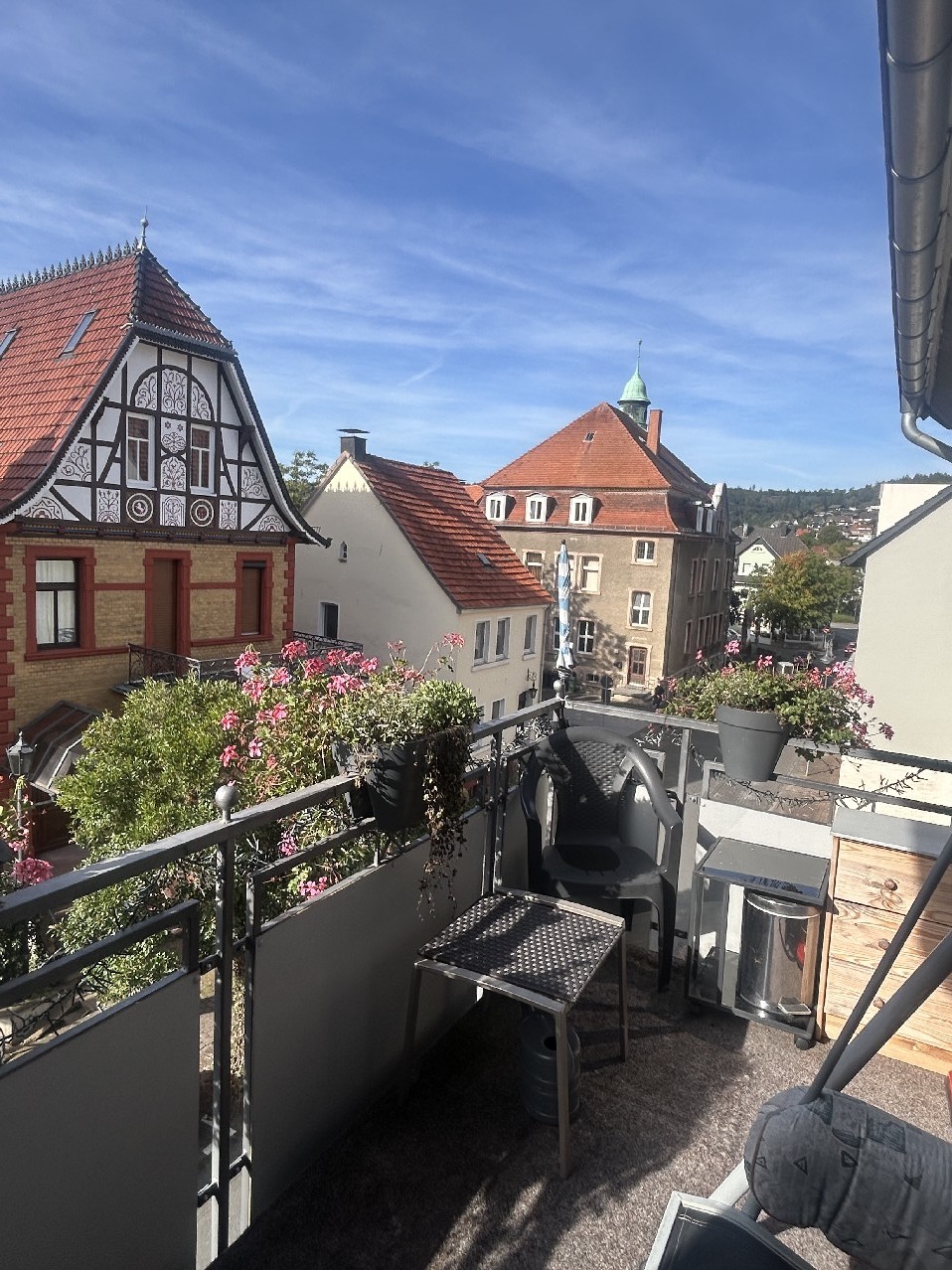Blick vom Balkon