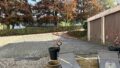 Terrasse Wohnung KG und Bereich hinter dem Haus