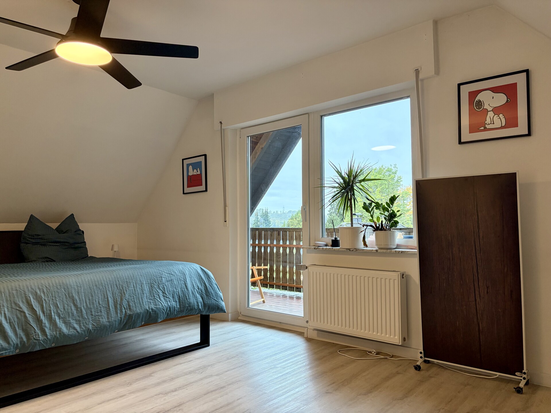Schlafzimmer mit Balkon DG - Anbau